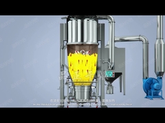 식품 캐리어 VFBD 유동층 건조 장비 사이클론 분리기